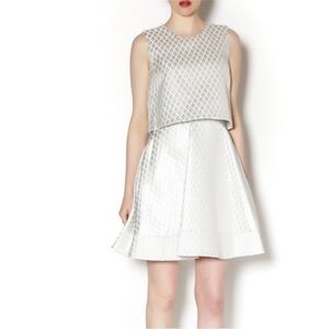 Erin Fetherston Birdie Silver Ivory Dress